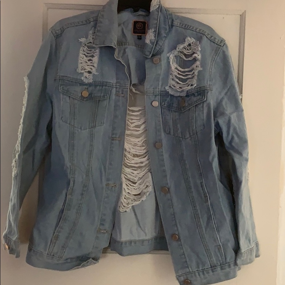 Distressed Denim Jacket